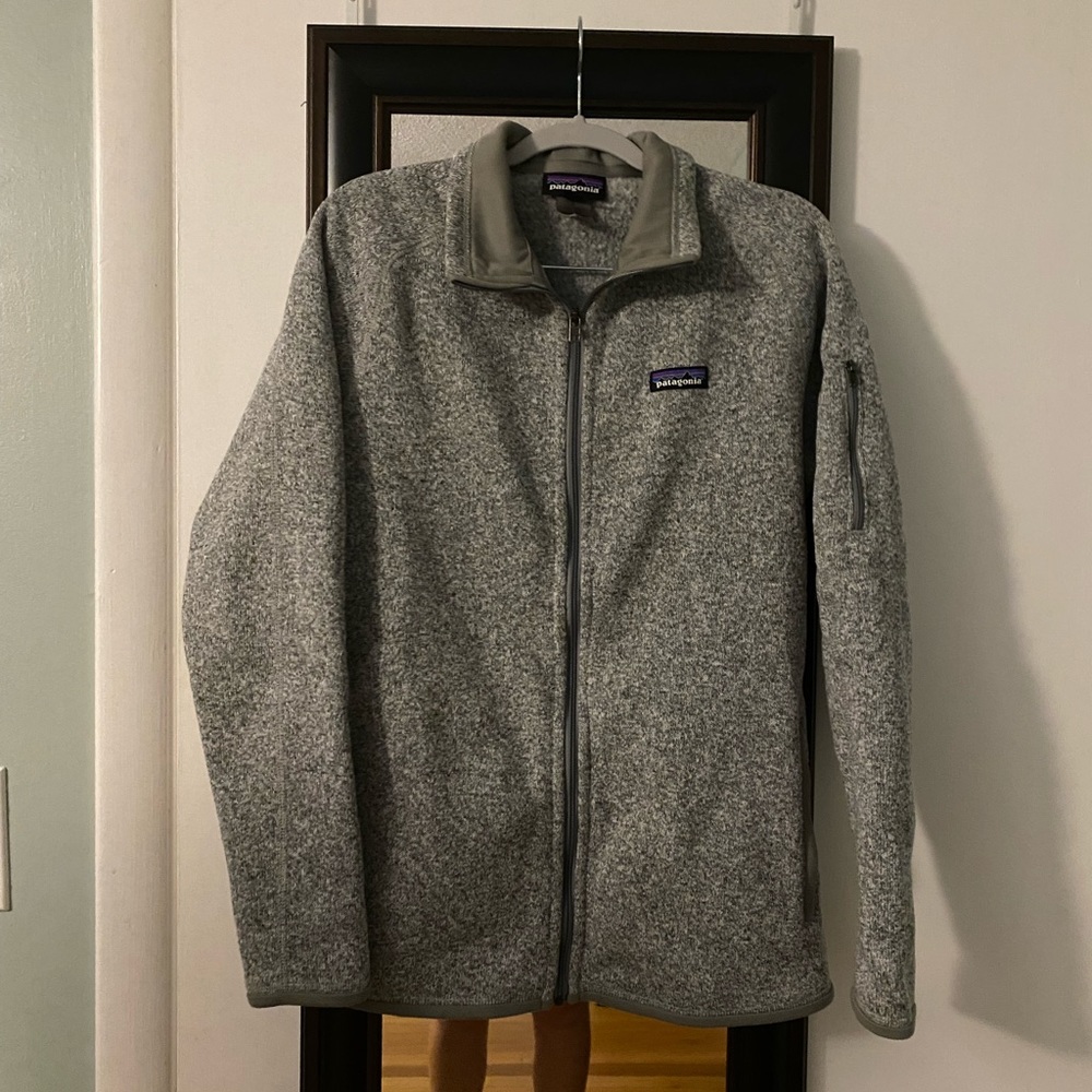 Patagonia Better Sweater Jacket Large Birch White NWOT